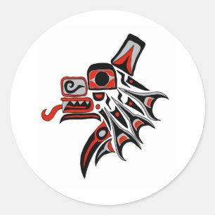 Haida Wolf 2012 Classic Round Sticker