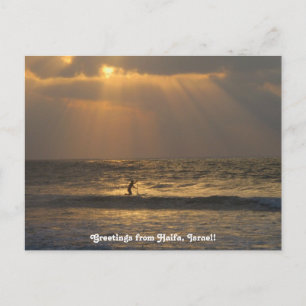 Haifa Sunset Postcard