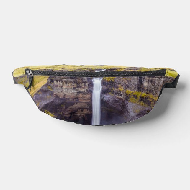 Haifoss waterfall, Iceland Bum Bags (Lay Down)