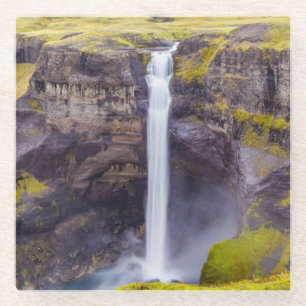 Haifoss waterfall, Iceland Glass Coaster