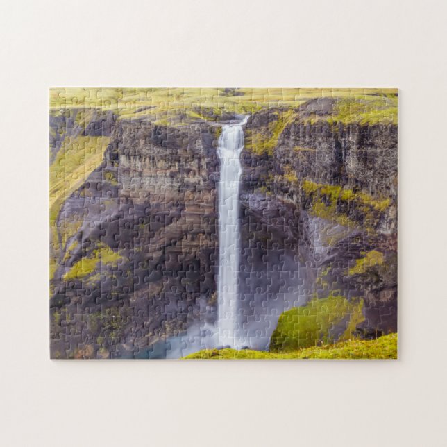 Haifoss waterfall, Iceland Jigsaw Puzzle (Horizontal)