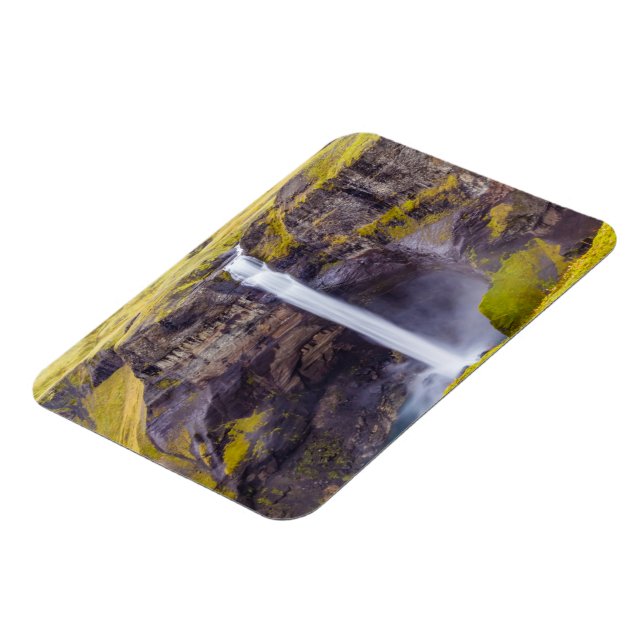 Haifoss waterfall, Iceland Magnet (Left Side)