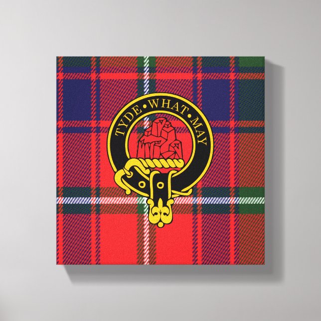 Haig Scottish Crest and Tartan Canvas print (Front)