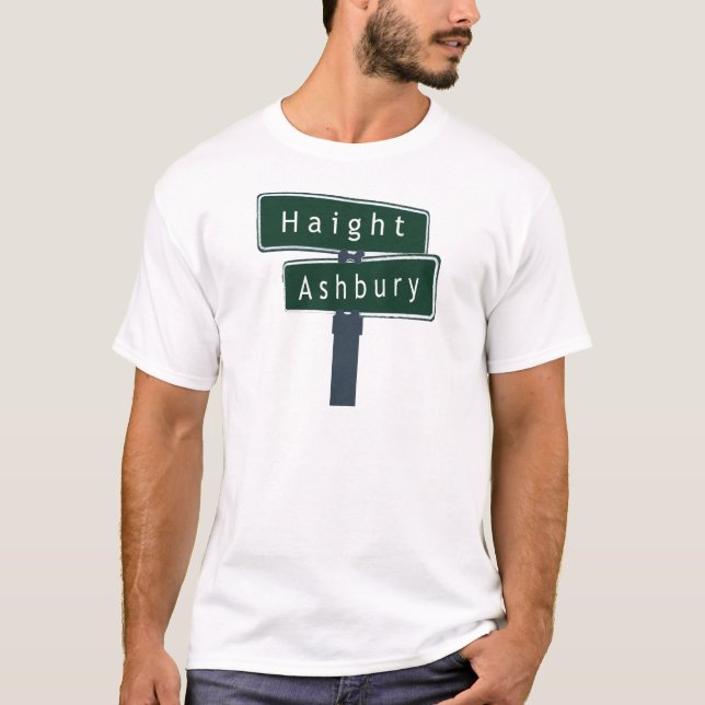 Haight Ashbury Classic Street Sign T-Shirt (Front)