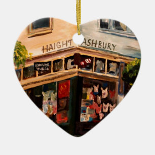 Haight Ashbury in San Francisco Ceramic Tree Decoration