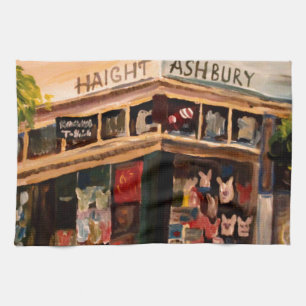 Haight Ashbury in San Francisco Tea Towel