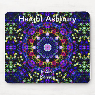 Haight Ashbury Psychedelic  Hippie Fashion Art Mouse Mat