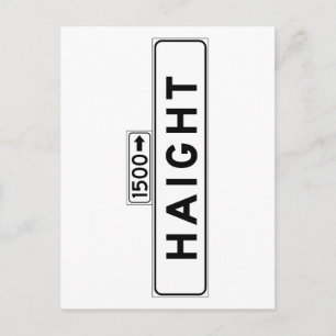 Haight St., San Francisco Street Sign Postcard