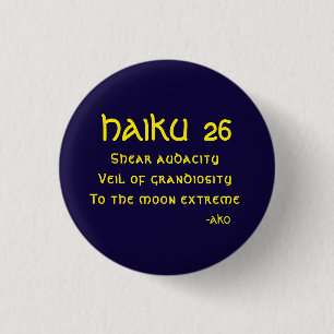 HAIKU 26 3 CM ROUND BADGE