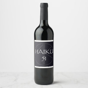HAIKU 51 WINE BOTTLE LABEL