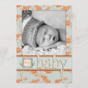Haiku Baby Announcement Card