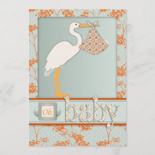 Haiku Baby Invitation Card