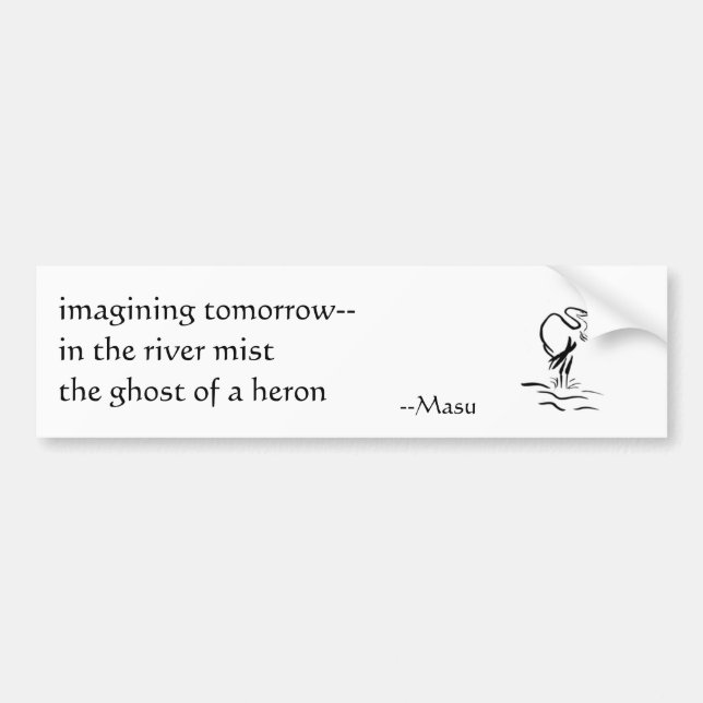 haiku bumper sticker (Front)