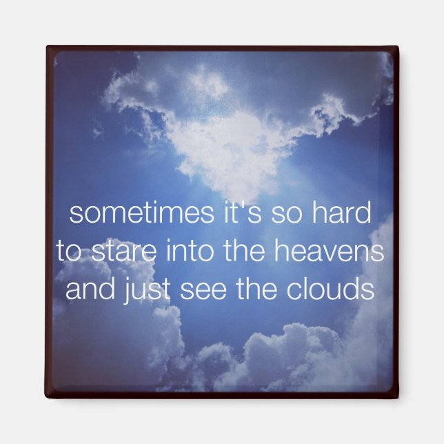 haiku Fridge Magnet - Sometime It's So Hard (Front)