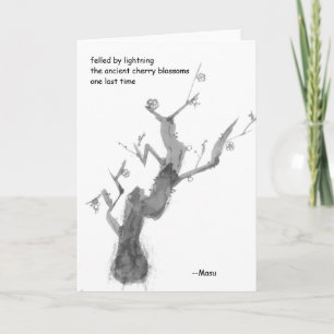 Haiku Greeting Card (condolences)