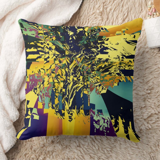 Haiku Japanese Poetry Colourful Pattern Cushion (Blanket)