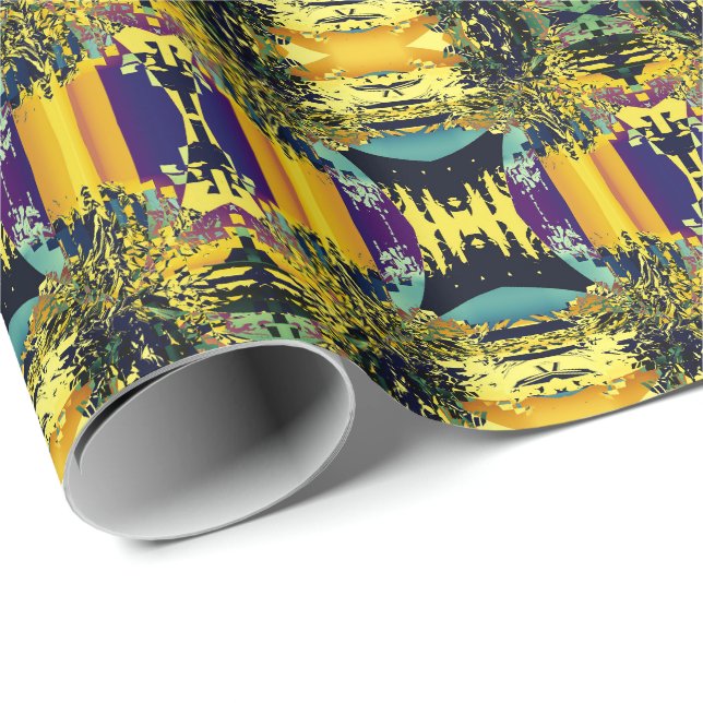 Haiku Japanese Poetry Colourful Pattern Wrapping Paper (Roll Corner)