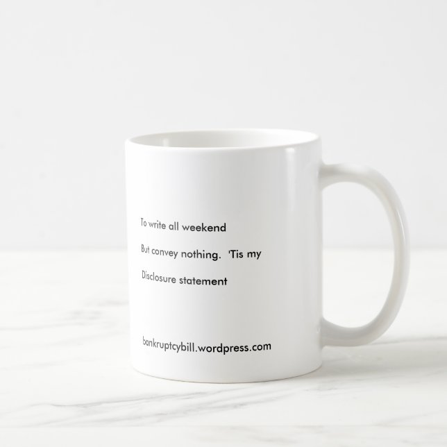 Haiku Mug - Disclosure Statement (Right)