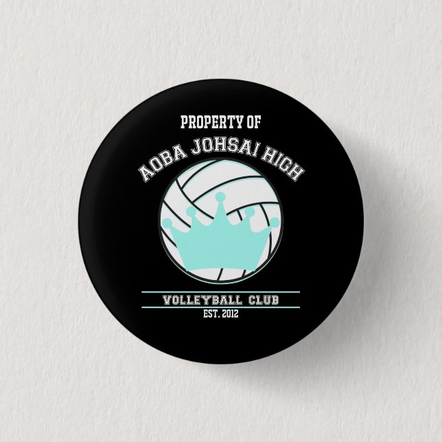 Haikyuu | Aoba Johsai Volleyball Club Button (1) (Front)