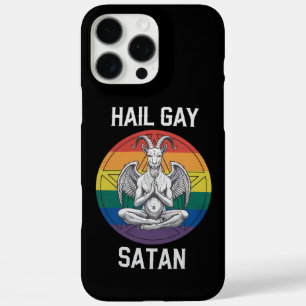Hail Gay Satan Funny Goth Gothic Goat LGBTQ iPhone 16 Pro Max Case