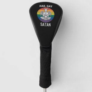 Hail Gay Satan Funny Goth Gothic Goat LGBTQ Golf Head Cover
