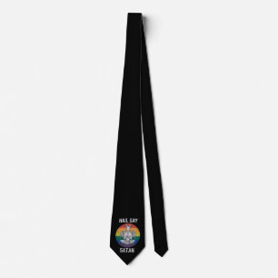 Hail Gay Satan Funny Goth Gothic Goat LGBTQ Tie