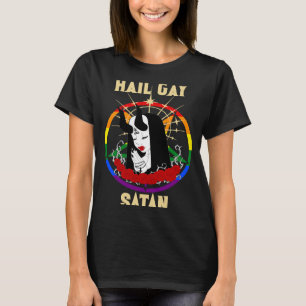 Hail Gay Satan LGBT Goth Gay Pride satanic 1 T-Shirt