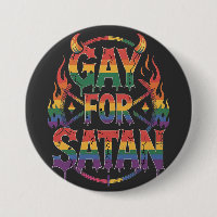 Hail Gay Satan Rainbow Baphomet Devil Goat LGBTQ 