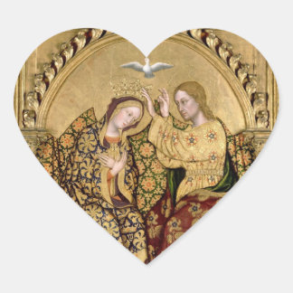 HAIL HOLY QUEEN HEART STICKER