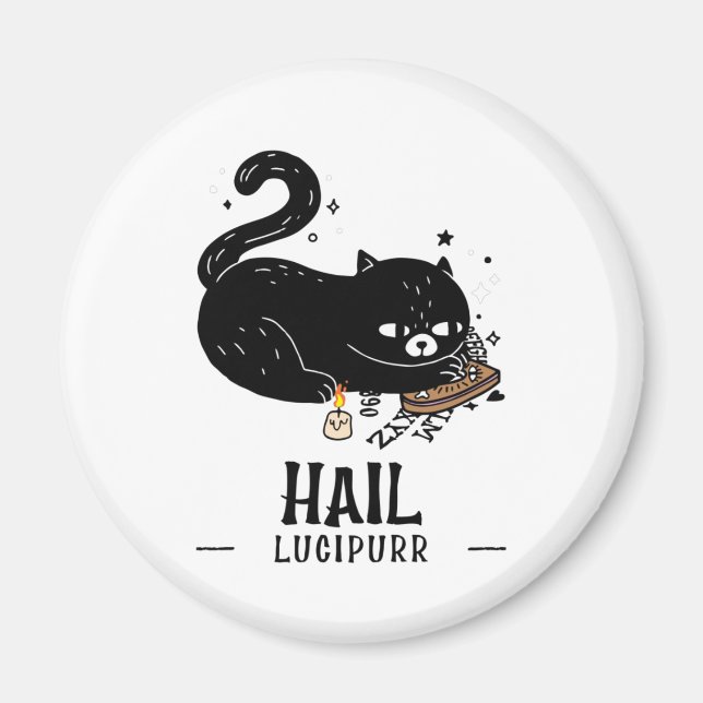 Hail Lucipurr Magnet (Front)