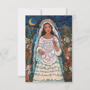 Hail Mary, Ave Maria prayer card