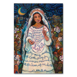 Hail Mary, Ave Maria prayer card