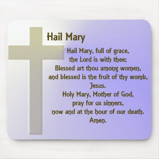 Hail Mary ~ customisable Mouse Mat (Front)