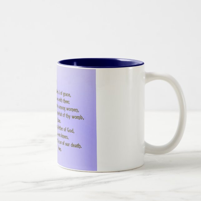 Hail Mary ~ customisable Two-Tone Coffee Mug (Right)