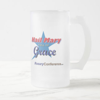 Hail Mary Frosted Glass Mug