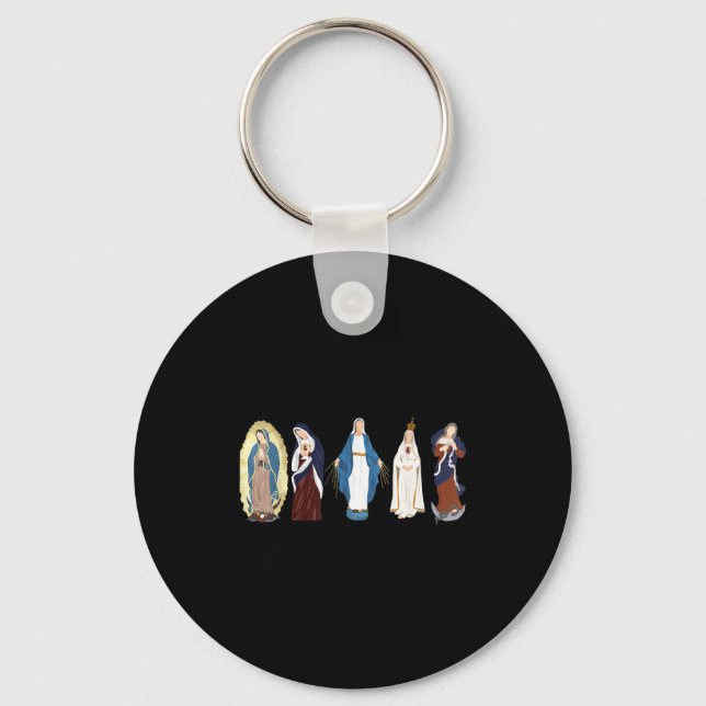 Hail Mary Full Of Grace, Blessed Virgin Mary, Bibl Key Ring (Front)