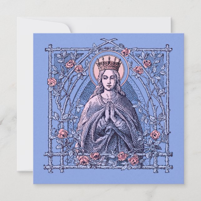 Hail Mary, Full of Grace Prayer Card (Front)