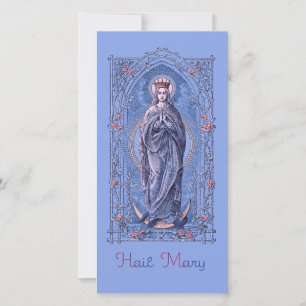 Hail Mary, Full of Grace Prayer Card