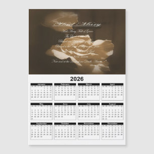 Hail Mary Prayer 2026 Calendar