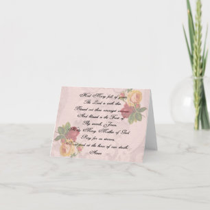 Hail Mary Prayer Card