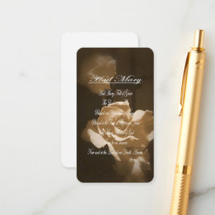 Hail Mary Prayer Enclosure Card