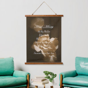 Hail Mary Prayer  Hanging Tapestry
