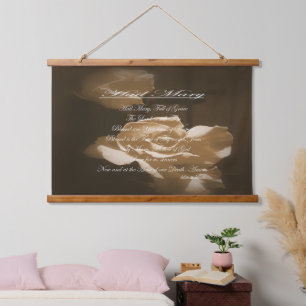 Hail Mary Prayer  Hanging Tapestry