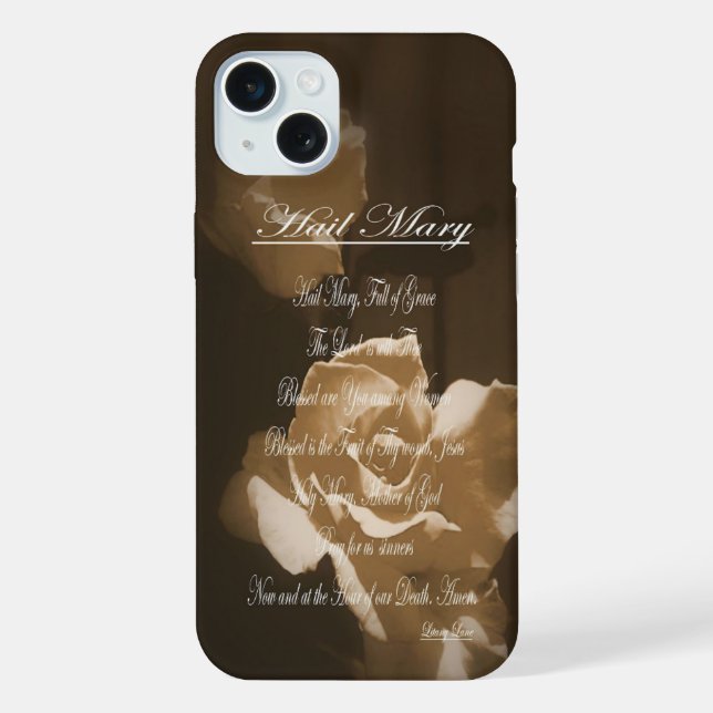 Hail Mary Prayer iPhone Case (Back)