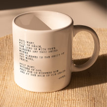 Hail Mary Prayer Mug
