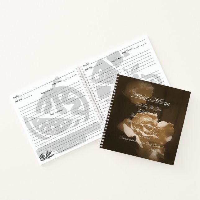 Hail Mary Prayer Notebook (Inside)