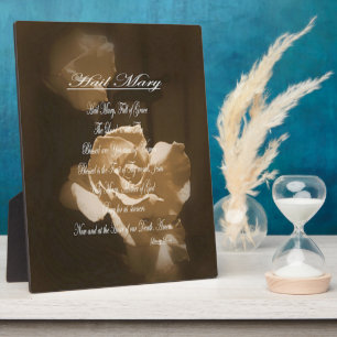 Hail Mary Prayer Plaque