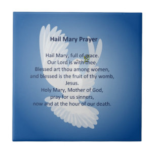 Hail Mary Prayer Tile