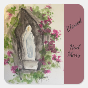Hail Mary Square Sticker