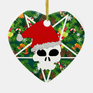 hail santa ceramic tree decoration
